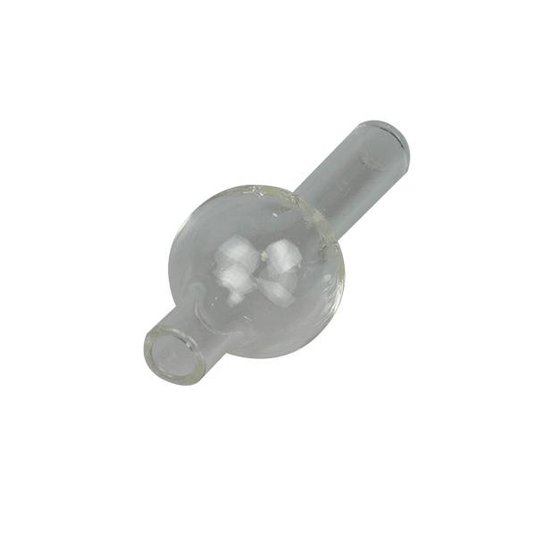 This is a Small Bubble Carb Cap from Ritual Colorado. It features a wide directional air hole which can be rotated around for efficient concentrate vaporization. A great addition to any banger dab setup with some added sleekness.
