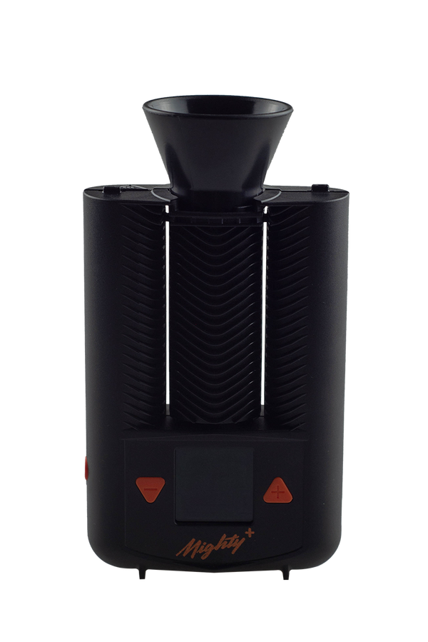 This is the speedloader funnel for the Storz & Bickel Mighty+ & Crafty+ available at Ritual Colorado. It works as a convenient funnel for easy loading and clicks into place on the Mighty+ & Crafty+ for super secure loading.