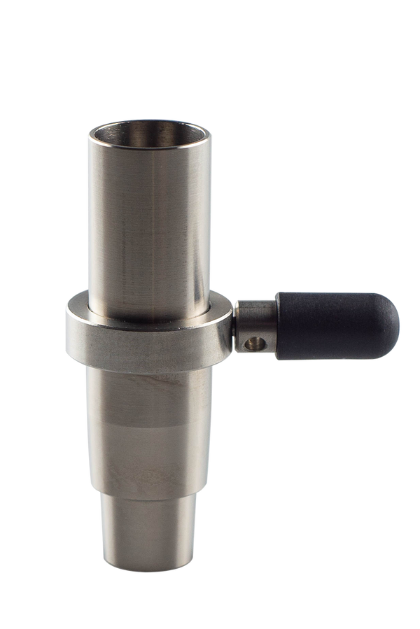 This is the Titanium Stem / Bowl Adapter from QaromaShop available at Ritual Colorado. An awesome upgrade to your 360 Series ball vaporizer, the titanium bowl provides durability and potential for increased convection heating. Check out all the upgrade to the revolutionary Taroma 360 at Ritual Colorado today.