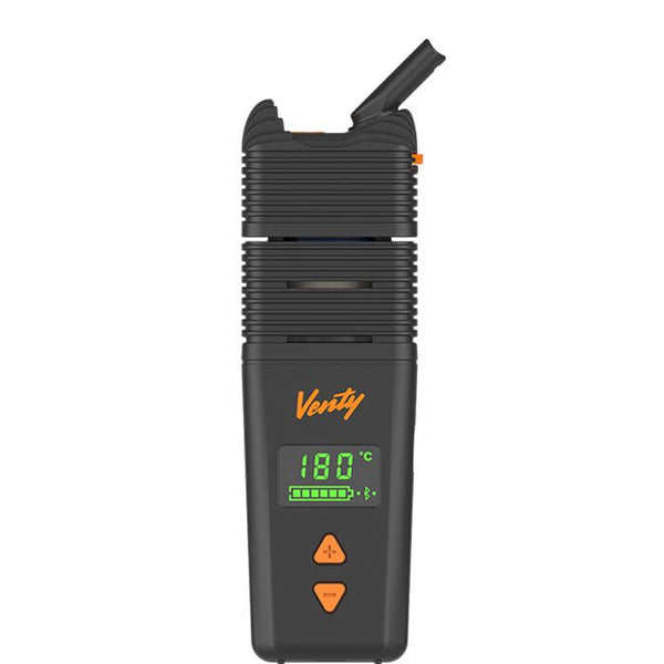 This is the VENTY dry herb vaporizer from storz & bickel available at Ritual Colorado. It features a super fast 20-second heat up and adjustable airflow for a powerful portable vaporizer experience. With USB-C supercharging and a built-in screen this device is ready to join you on all your adventures.
