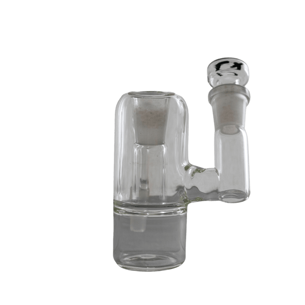 This is the carbed catcher from QaromaShop available at Ritual. It features a drop-down ash catcher with a 14mm carb for easy cleaning. The combination of an ash catcher and carb eliminate multiple glass acessories and gives you a convenient setup.
