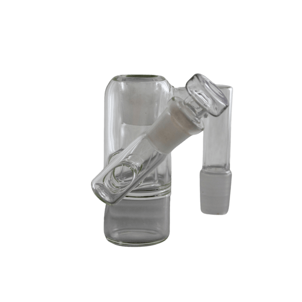This is the carbed catcher from QaromaShop available at Ritual. It features a drop-down ash catcher with a 14mm carb for easy cleaning. The combination of an ash catcher and carb eliminate multiple glass acessories and gives you a convenient setup.
