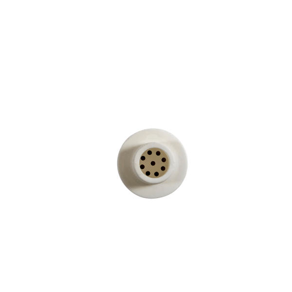 This is the Ceroma ceramic housing from QaromaShop available at Ritual. It screws over a 20mm heater coil and fills with 3mm aroma ruby pearls for flavorful and powerful dry herb vaporization. A unique ball vaporizer made from ceramic.