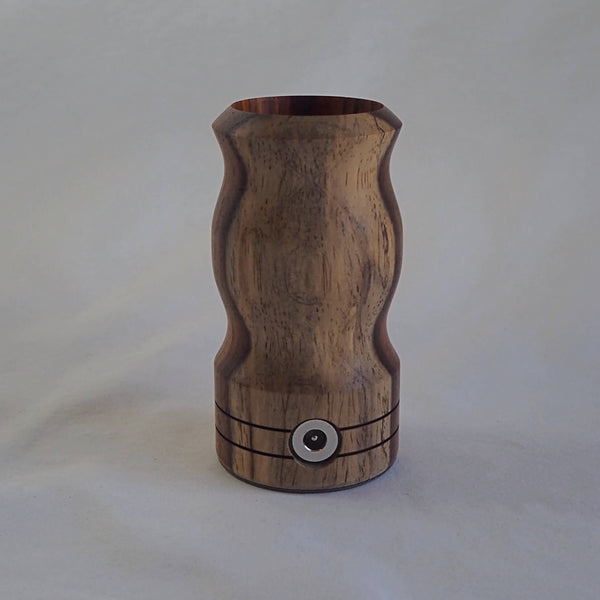 This is Ed's TnT Special Edition WoodScents AromaLog in Cocobolo wood available at Ritual. Shown from the back which emphasizes the beautiful natural wood grain.