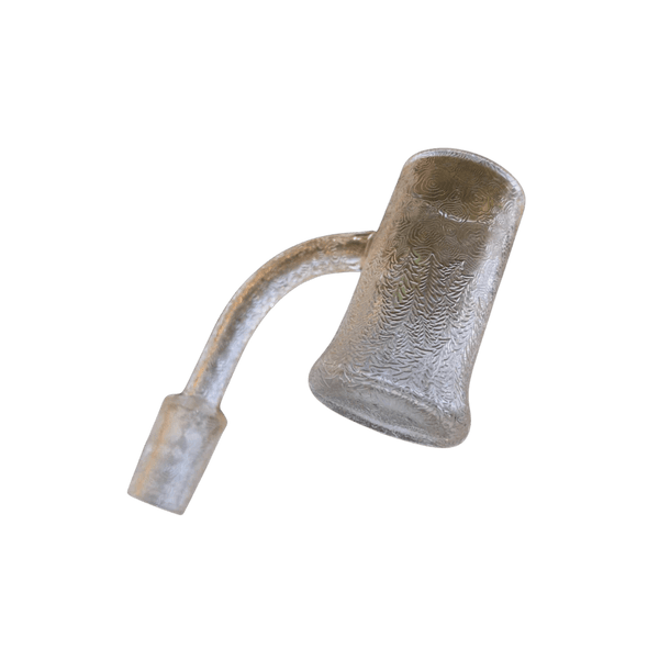 XL Trippy Banger (Forest) by Evan Shore. Made from American quartz, this banger is fully engraved with a gorgeous trippy forest pattern. This special edition banger is great for the heady quartz collectors and dab connoisseurs.