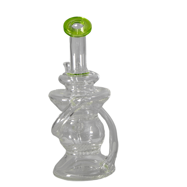 This is the Recyclops recycler from Ritual Glass. It is a compact water piece with efficient recycling action for maximum cooling from this great piece of glass.