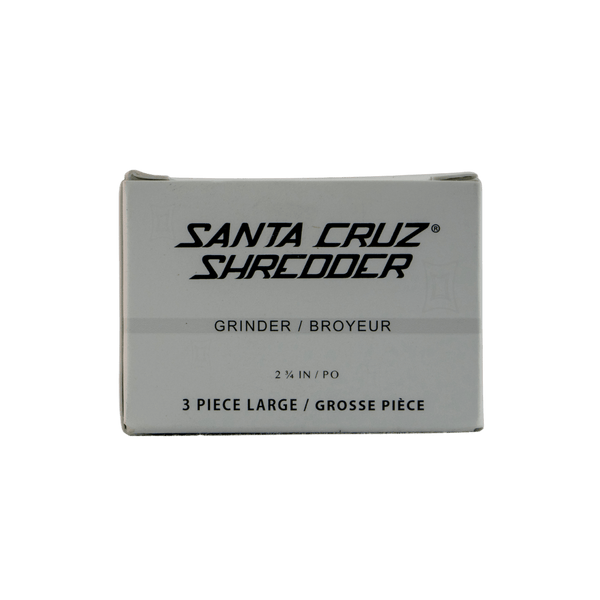 This is the large 3-piece grinder from Santa Cruz Shredder in black.