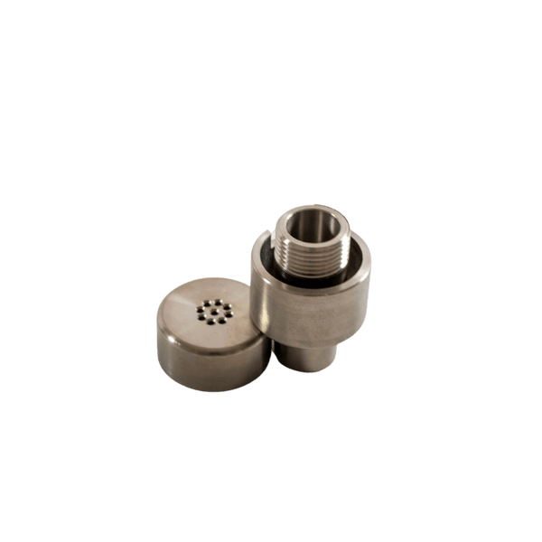 This is the Taroma 2.0 titanium housing from QaromaShop available at Ritual. Featuring grade 2 titanium and compatible with 20mm heater coils. A powerful and durable ball vaporizer built for daily use.