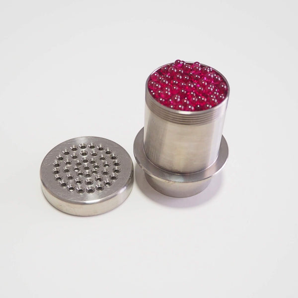 This is the Taroma Lite XL GO Kit from QaromaShop available at Ritual. Featuring a digital PID temperature controller, 30mm heater coil, StabWood coil handle, XL titanium adapter bowl, 3mm aroma ruby pearls, 25.4mm stainless steel screens, stainless steel scoop tool, Taroma Lite XL Housing, and a Suet Jade Porcelain Stand. A powerful and durable ball vape ready for daily use.