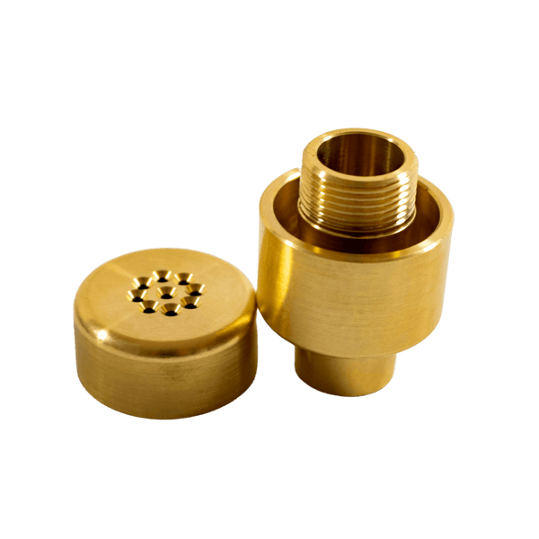 This is the Baroma 2.0 Brass Housing from QaromaShop available at Ritual. Pair with a QaromaShop 20mm heater coil and fill with 3mm aroma ruby pearls for powerful, instantaneous extraction. A powerful ball vaporizer durable enough for daily use.