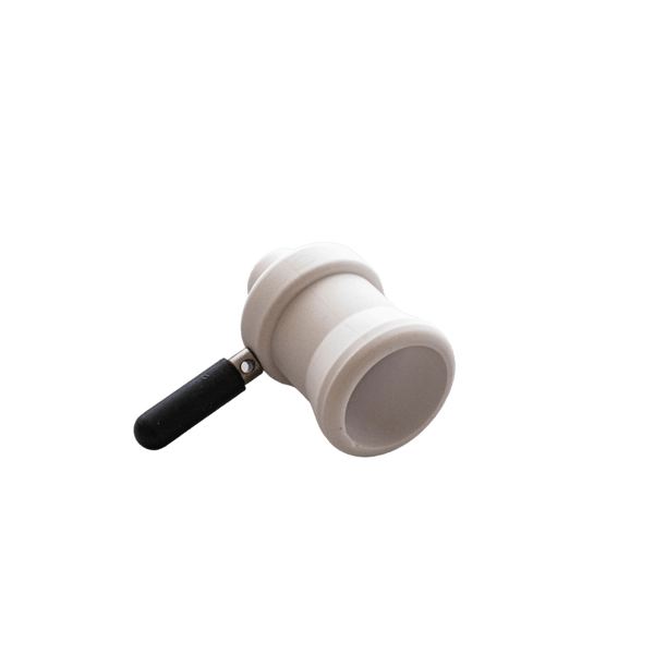 This is the Adapter XL Ceramic Bowl from QaromaShop available at Ritual. Available in 19mm each bowl comes with a silicone handle and holds 25.4mm screens. Compatible with all XL QaromaShop housings (Taroma XL, Qaroma XL, Staroma XL, Baroma XL). The perfect pairing for your preferred XL ball vaporizer.