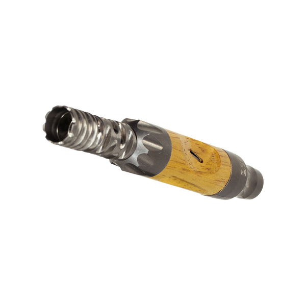 This is the DynaVap VonG in Blonde Cocobolo wood laying on its' side without a cap available at Ritual.