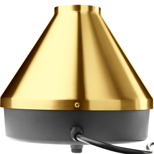 This is the 20th anniversary edition Volcano Classic in Gold from Storz & Bickel available at Ritual. A powerful desktop dry herb vaporizer that includes a built-in fan for effortless bag loading. Temperatures are set with the dial allowing you perfect customization for your perfect vapor session.