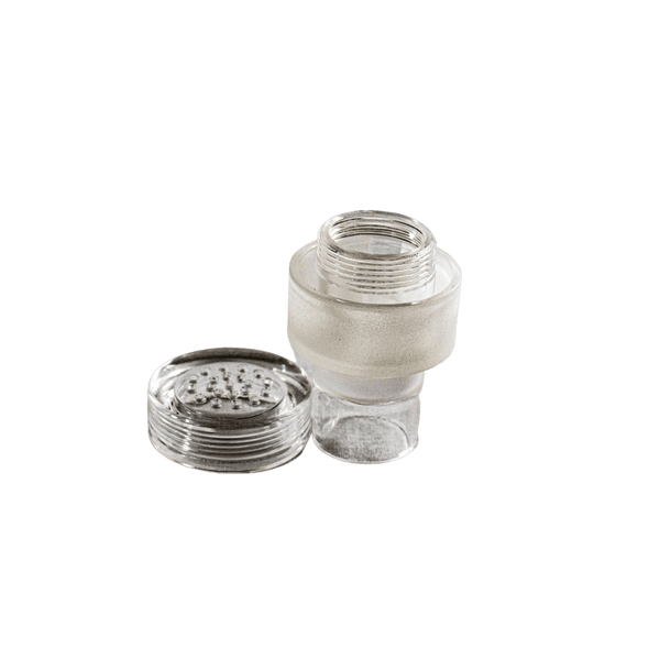 This is the Qaroma XL quartz housing from QaromaShop available at Ritual. A massive ball vaporizer with pure quartz flavor. Compatible with a 30mm heater coil and >650 3mm aroma ruby pearls for instant dry herb extraction.