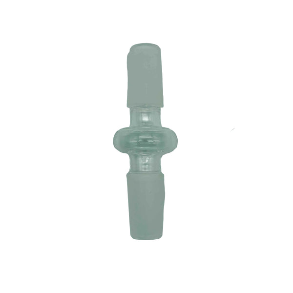 This is a 14mm Male-to-Male Glass Adapter by Ritual Glass available at Ritual Colorado. Featuring two male connections (14mm) these sleek adapters are a convenient way to make your glass compatible.