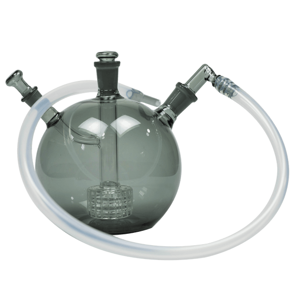 This is the Naked Elephant from Ritual Glass available at Ritual. Featuring a massive globe body this impressive water piece provides maximum vapor cooling for the perfect hit every time. Includes three connections, a trumpet mouthpiece, and whip this is a great daily driver glass piece!