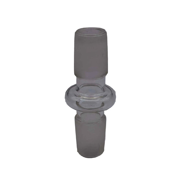 This is a 19mm Male-to-Male Glass Adapter by Ritual Glass available at Ritual Colorado. Featuring two male connections (19mm) these sleek adapters are a convenient way to make your glass compatible.
