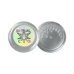 These are 3mm Clear Sapphire Terp Pearls by Ritual Co. available at Ritual Colorado. Offering additional surface area inside your banger or eRig sapphires are a great way to upgrade your dab session.