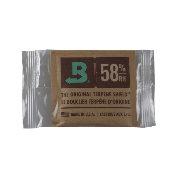 This is a Boveda 58% RH Two-Way Humidity Control Pack available at Ritual Colorado. Perfect for storing your cannabis flower, these packs ensure consistent humidity and are good for up to an ounce of weed.