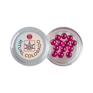 These are 5mm Ruby Terp Pearls available at Ritual Colorado. Offering additional surface area inside your banger or eRig rubies are a great way to upgrade your dab session.