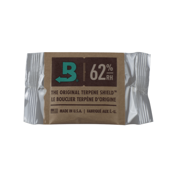 This is a Boveda 62% RH Two-Way Humidity Control Pack available at Ritual Colorado. Perfect for storing your cannabis flower, these packs ensure consistent humidity and are good for up to an ounce of weed.