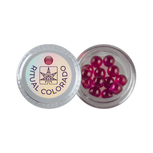 These are 6mm Ruby Terp Pearls available at Ritual Colorado. Offering additional surface area inside your banger or eRig rubies are a great way to upgrade your dab session.