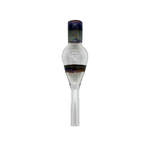 This is the Amber Purple Regular (7mm) Dart Whip Mouthpieces by Biting Glass available at Ritual Colorado. These sleek mouthpieces securely fit into your 1/4" inner diameter tubing and provide a refined experience.