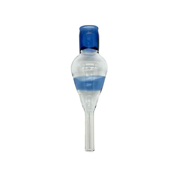 This is the Light Blue Regular (7mm) Dart Whip Mouthpieces by Biting Glass available at Ritual Colorado. These sleek mouthpieces securely fit into your 1/4" inner diameter tubing and provide a refined experience.