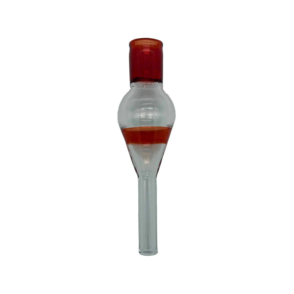 This is the Red Regular (7mm) Dart Whip Mouthpieces by Biting Glass available at Ritual Colorado. These sleek mouthpieces securely fit into your 1/4" inner diameter tubing and provide a refined experience.