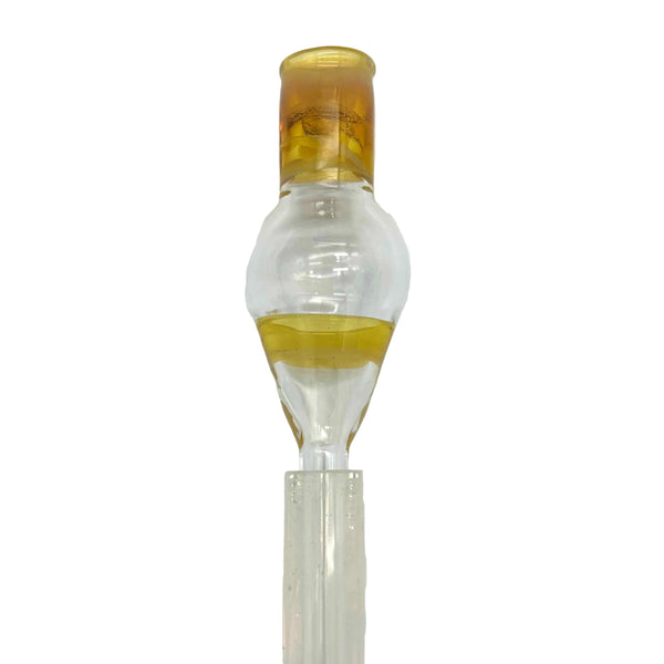This is the Striking Yellow Regular (7mm) Dart Whip Mouthpieces by Biting Glass available at Ritual Colorado. These sleek mouthpieces securely fit into your 1/4" inner diameter tubing and provide a refined experience.