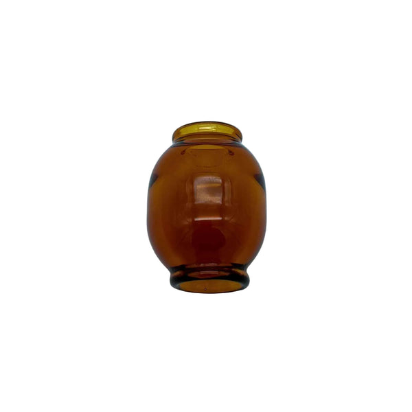 This is the Amber Handmade Glass Macrame Bead (8mm ID) by Biting Glass available at Ritual Colorado. Hand crafted in Denver, Colorado these sleek beads are the perfect accent for your craft project.