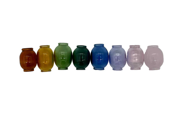 These are Handmade Glass Macrame Beads (8mm ID) by Biting Glass available at Ritual Colorado. Available in a range of fun colors these hand crafted beads are the perfect compliment for your crafting project.