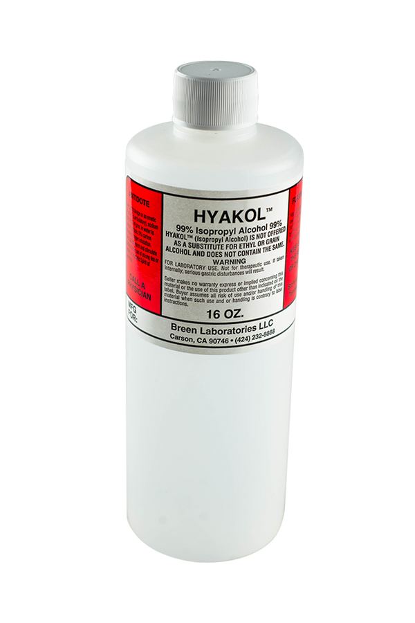 This is Hyakol 99% Isopropyl Alcohol available at Ritual Colorado.  Perfect for cleaning bongs, rigs, dab tools, bangers, dry herb vapes and more this is a perfect all-in-one cleaning solution. At a high 99% concentration it's perfect for cutting through the thickest and most obnoxious residue leaving your pieces sparkling.