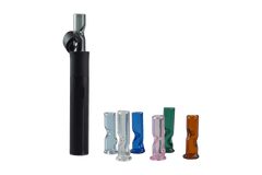 This is the Glass Blender Top for the Puffco Pivot by Ritual Essentials available at Ritual Colorado. Featuring a directional airflow inlet for maximum terp pearl movement and a compact design for cool and powerful rips.