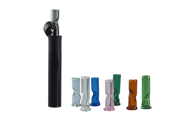 These are the Glass Blender Top for the Puffco Pivot by Ritual Essentials available at Ritual Colorado. Featuring a directional airflow inlet for maximum terp pearl movement and a compact design for cool and powerful rips.