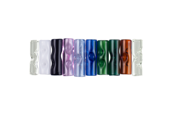 These are Round Glass Blunt Tips by Ritual Essentials available at Ritual Colorado. Made in Colorado and featuring three dimples these are refined tips for a premium rolling experience.