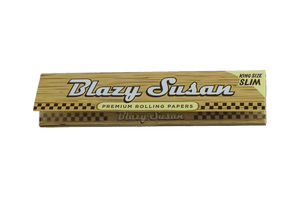 These are the King Size Slim Premium Rolling Papers from Blazy Susan available at Ritual Colorado. Each booklet includes 50 slow-burining, ultra-thin, vegan rolling papers.