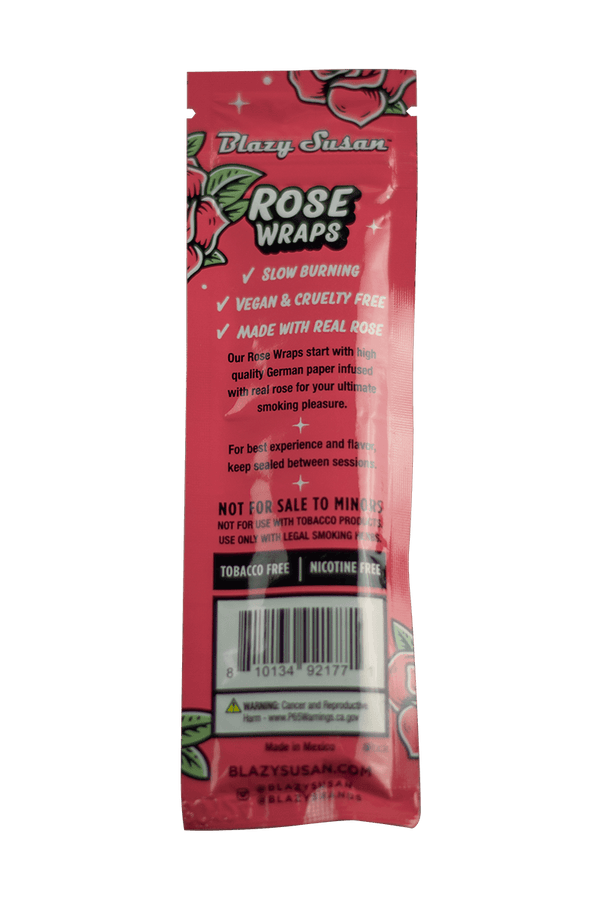 This is a two pack of Rose Wraps from Blazy Susan available at Ritual Colorado. These high quality wraps are infused with real rose extract for a refined smoking experience. 