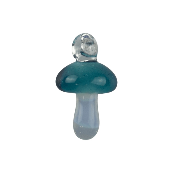 These are Mini Mushroom Pendants by Biting Glass available at Ritual Colorado. Featuring a built-in glass loop as well as vibrant colored mushrooms these are fun little jewelry and decor pieces.