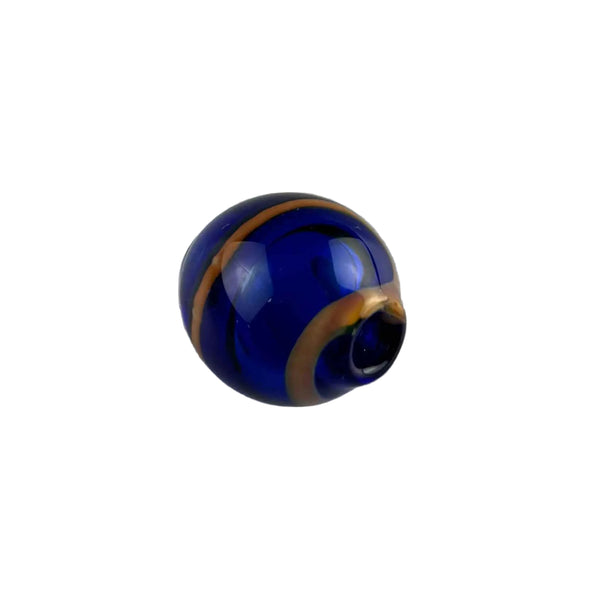 This is a Handmade Glass Bead by Biting Glass available at Ritual Colorado. Featuring hand drawn patterns these tube-shaped beads are perfect to string onto a necklace, bracelet or to use as a dred bead.