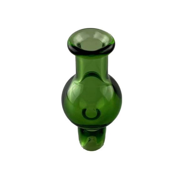 This is the Emerald Classic Bubble Cap 19mm by Ritual Essentials available at Ritual Colorado. Featuring vibrant colors, a flared handle and a bubble to seal your bangers these sleek carb caps are the perfect upgrade to your dab station.