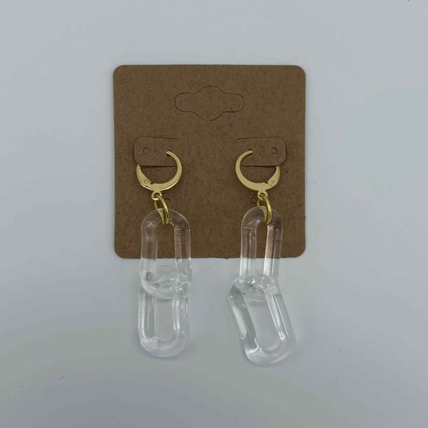 Glass Chain Earrings