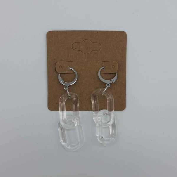 Glass Chain Earrings