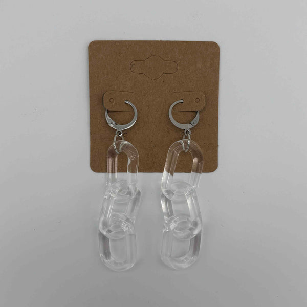 Glass Chain Earrings