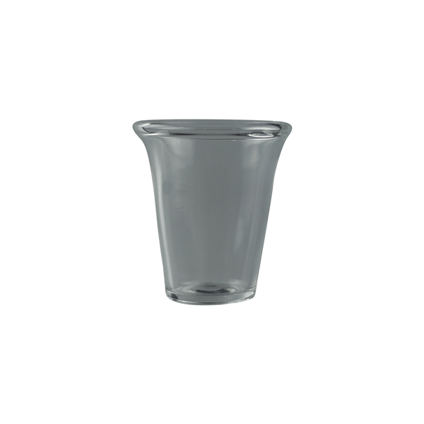 These are Clear Shot Glasses by Technicolor Tony available at Ritual Colorado. Handmade in Denver, Colorado these sleek borosilicate glasses are a fun drinking option.