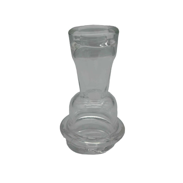 These are Clear Puffco Peak Glass Dry Tops by Technicolor Tony available at Ritual Colorado. Featuring sleek shapes in crisp clear glass these are a stylish glass upgrade for your erig.