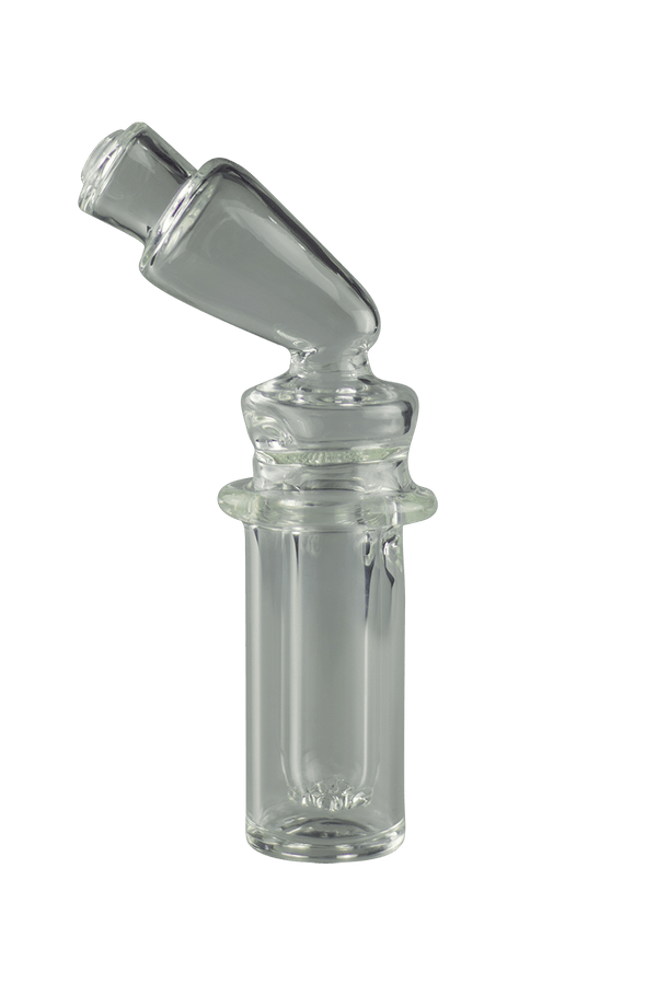 This is the Funnel Mouthpiece Shredder Glass Switch 2 Top by Technicolor Tony available at Ritual Colorado. These handmade glass upgrades for your Dr. Dabber eRig include a 4-hole perc and stylish designs. 