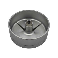 This is the Silver Spiked Debowler Ashtray by Ritual Co. available at Ritual Colorado. Featuring two spikes for easy cleaning of your bowl, a large material gathering area in the base, and a magnet in the center for easy storage of your stick vaporizer. 