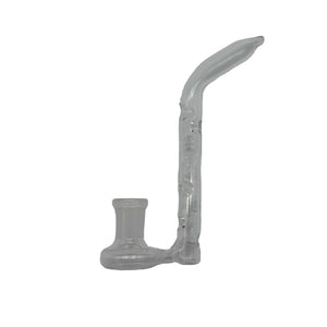 This is the Dimpled Glass J Hook by Ritual Co. available at Ritual Colorado. A sleek glass dry pipe featuring a 14mm female connection and dimpled stem for extra vapor cooling.