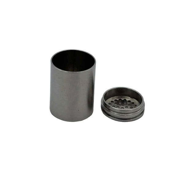 This is a 5-pack of Dosing Caps for the Arizer Solo III by Ritual Co. available at Ritual Colorado. Featuring stainless steel dosing caps in a convenient travel tube these capsules are a great upgrade on your portable vaporizer.
